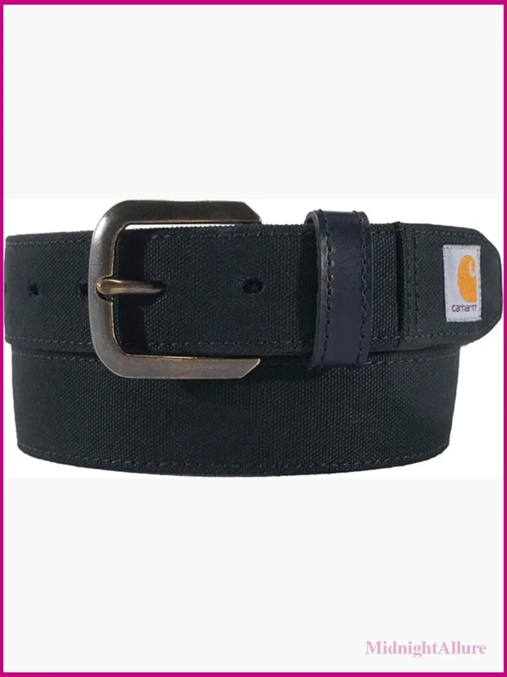 Canvas Duck Belt with Antique Brass Buckle - 1.5 Wide, Multiple Sizes